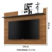 Painel para TV Até 55 Polegadas San Noce Milano/Preto Fosco - Pnr Móveis