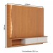 Painel para TV Até 65 Polegadas Mocha 2 Portas Ripado com Led Freijó/Off White Matte - Pnr Móveis
