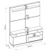 Estante para TV Até 60 Polegadas Centra 1 Porta Nature/Off White - Pnr Móveis