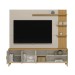 Estante para TV Até 70 Polegadas Lyon 3 Portas Tauari/Off White - Pnr Móveis