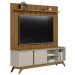 Estante para TV Até 75 Polegadas Street 2 Portas Nature/Off White - Pnr Móveis