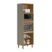 Torre Quente Renard 4 Portas 100% Mdf Jequitibá/Gris Fosco - Pnr Móveis