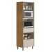 Torre Quente Requin 2 Portas 2 Gavetas 100% Mdf Jequitibá/Off White Fosco - Pnr Móveis
