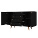 Balcão Buffet Vertigo 2 Portas 4 Gavetas Preto - Pnr Móveis