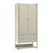 Closet Industrial Modulo Anubis 2 Portas 2 Gavetas Off White - Pnr Móveis