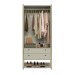 Closet Industrial Modulo Anubis 2 Portas 2 Gavetas Off White - Pnr Móveis
