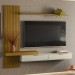 Painel para TV Até 65 Polegadas Nuke 2 Portas Ripado Cedro Freijo/Off White - Pnr Móveis