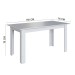 Mesa de Jantar 6 Lugares Astana Branco/Preto - Pnr Móveis
