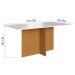 Mesa de Jantar 6 Lugares Dolphins Freijo/Off White/Cacau - Pnr Móveis