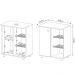 Armário de Cozinha Fruteira 1 Porta Bf3205 Branco - Tecno Mobili