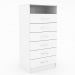Cômoda 6 Gavetas Cp061 Branco - Evidência Móveis
