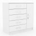 Cômoda 5 Gavetas 1 Porta Cp151 Branco - Evidência Móveis