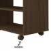 Rack com Painel para TV Até 47 Polegadas Cross C/ Suporte para TV  Amendoa/Preto - Artely