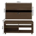 Rack com Painel para TV Até 47 Polegadas Cross C/ Suporte para TV  Amendoa/Preto - Artely
