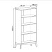 Cristaleira 2 Portas de Vidro 0808 Branco - Genialflex