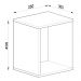 Nicho de Decoração 40x35 Cm Kd1555 Bac Branco - Quiditá Móveis