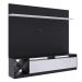 Rack com Painel para TV Até 60 Polegadas 2 Portas 2023 Ptx/Bac Preto/Branco - Quiditá Móveis