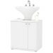 Armário de Banheiro 2 Portas 3 Prateleiras 3403 Branco Bp - Politorno