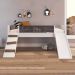 Cama Infantil Playground com Escorregador e Rampa By710 Branco - Completa Móveis