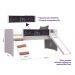 Cama Infantil Playground com Escorregador e Rampa By710 Branco - Completa Móveis