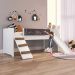 Cama Infantil Playground com Escorregador e Rampa By710 Branco - Completa Móveis