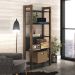 Closet 5 Prateleiras Az1005 Preto/Nogal - Tecno Mobili