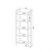 Closet 5 Prateleiras Az1005 Preto/Nogal - Tecno Mobili