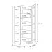 Closet 5 Prateleiras Az1020 Nogal/Branco - Tecno Mobili