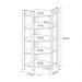 Closet 5 Prateleiras Az1020 Nogal/Preto - Tecno Mobili