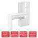 Mesa para Computador 2 Portas 1 Gaveta  Me4143 Branco - Tecno Mobili