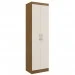 Armário Multiuso Ibiza 2 Portas 4 Prateleiras 4099 Off White/Nogueira - Doripel