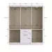 Guarda-Roupa Casal Marbella 6 Portas 2 Gavetas 5806 Off White/Nogueira - Doripel