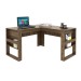 Mesa para Escritório Angular Me4145 Nogal - Tecno Mobili