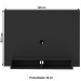 Painel para TV Até 42 Polegadas Flash C/ Suporte para TV Preto  - Artely