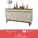 Balcão Buffet 4 Portas Opala Cinamomo/Off-White - Bechara