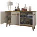 Balcão Buffet 4 Portas Opala Cinamomo/Off-White - Bechara
