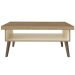 Mesa de Centro Lucca com Nicho Carvalho/Off White - Artely