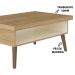 Mesa de Centro Lucca com Nicho Carvalho/Off White - Artely