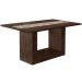 Mesa de Madeira Suiça Castanho Rústico - Art Panta