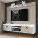 Estante para TV Até 70 Polegadas 2 Portas Ht1800 Branco/Fumê - Art In Móveis