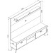 Estante para TV Até 70 Polegadas 2 Portas Ht1800 Branco/Fumê - Art In Móveis