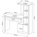 Mesa para Computador 2 Portas 1 Gaveta  Me4143 Rústico - Tecno Mobili