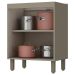 Balcão de Cozinha 60 Cm Connect 2 Portas 100% Mdf C78 Duna/Cristal - Henn