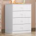 Cômoda Infantil Labirinto 4 Gavetas Branco - Henn