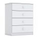 Cômoda Infantil Labirinto 4 Gavetas Branco - Henn
