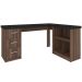 Mesa para Escritório Mali 3 Gavetas Preto/Ipê - Artany