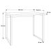 Mesa Escrivaninha Office Kuadra Snow 8395 - Compace