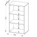 Estante para Livros Clean 2 Prateleiras Branco 005319 - Artany