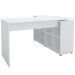 Mesa Escrivaninha com Armário Nero Ii 8 Nichos Branco - Artany