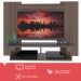 Painel para TV Até 32 Polegadas Magno 2 Nichos Marrom - Pnr Móveis
